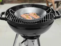 GRILLMEISTER® Poêle à Griller En Fer - Poêle En Fer Ø28 Cm Avec Trous - La Poêle A Une Conductivité Thermique élevée, Est Particulièrement Solide Et Durable - Extrêmement Résistante à La Chaleur Et Aux Rayures Et Aux Coupures -Fournitures De Cuisine Boutique 1200x900 35