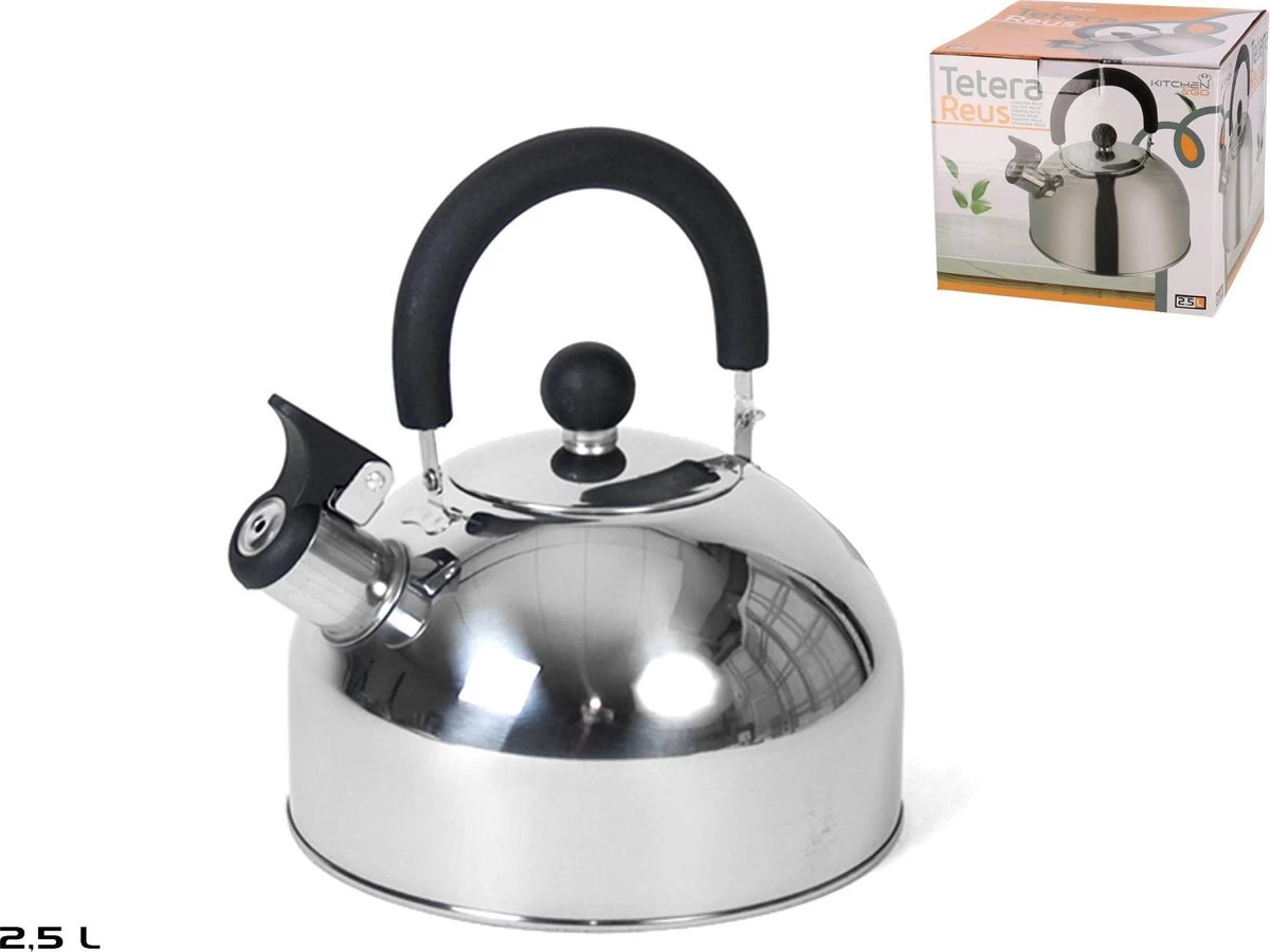 Bouilloire Sifflante En Acier Inoxydable 2,5 Litres - Bouilloire - Bouilloires Sifflantes - Théière - Acier Inoxydable - 21,50 × 19,50 × 21,50 Cm 3 Bouilloire Sifflante En Acier Inoxydable 2,5 Litres - Bouilloire - Bouilloires Sifflantes - Théière - Acier Inoxydable - 21,50 × 19,50 × 21,50 Cm – Image 3