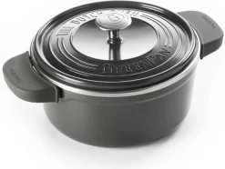 Ragoût 22cm - 3, 3L 2 Maniques 3,3 Litres - Casserole - Set De Casseroles - Va Au Lave-vaisselle - Qualité - Cuisinière à Gaz - Cuisine - Casseroles - Légères - Casseroles