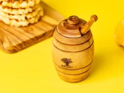 Pot à Miel De Haute Qualité Avec Cuillère, Pot à Miel, Fait à La Main à Partir De Bois D'olivier Exclusif, Verre à Miel. 12x8cm. -Fournitures De Cuisine Boutique 1200x903 10