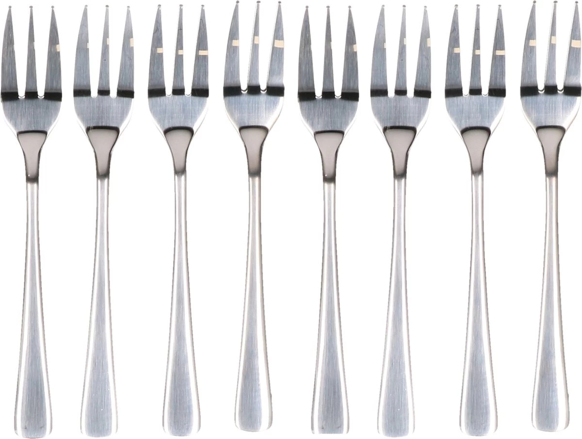 Alpina 12x Pièces De Fourchettes à Gâteaux / Fourchettes à Pâtisserie En Acier Inoxydable De 15 Cm - Passe Au Lave-vaisselle 3 Alpina 12x Pièces De Fourchettes à Gâteaux / Fourchettes à Pâtisserie En Acier Inoxydable De 15 Cm - Passe Au Lave-vaisselle – Image 3