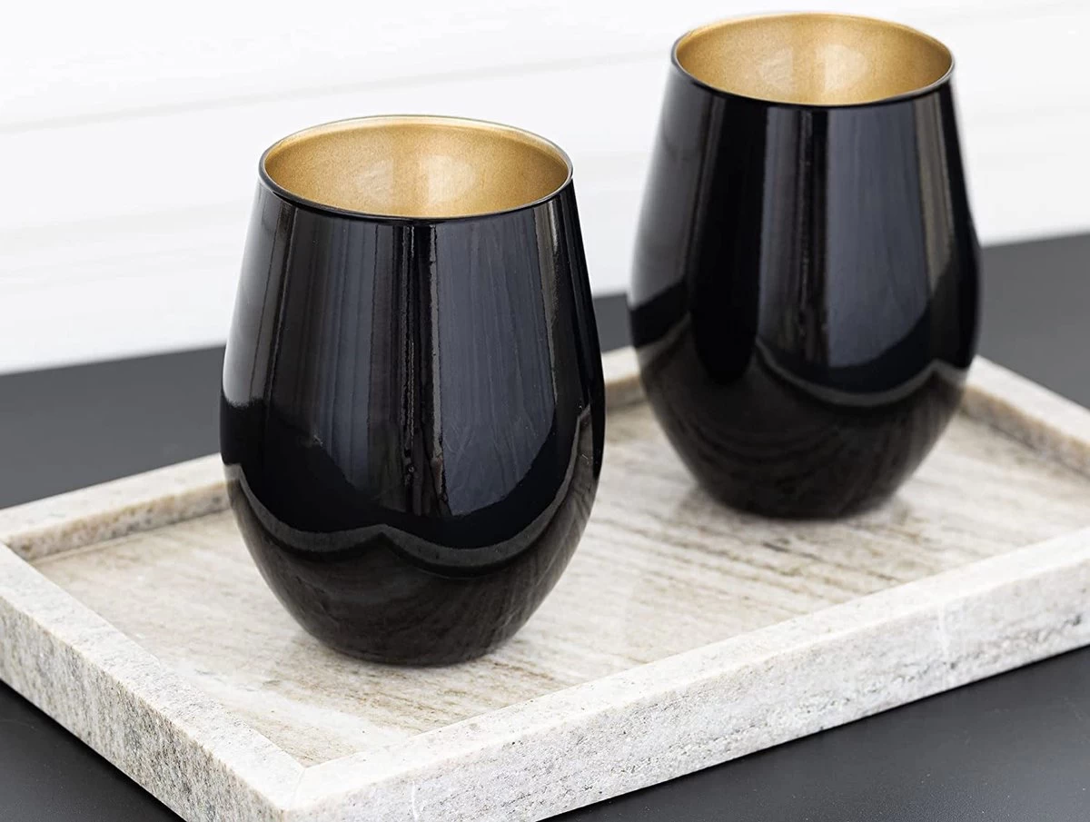 TENDANCE POUR LA MAISON Verres à Eau Colorés Verres à Boire En Verre Coloré De 580 Ml Gobelets Highball Verre à Vin Ensemble De 4 Verres à Boire Grand Gobelet En Verre | Phoebe Great Gatsby | Or Noir 2 TENDANCE POUR LA MAISON Verres à Eau Colorés Verres à Boire En Verre Coloré De 580 Ml Gobelets Highball Verre à Vin Ensemble De 4 Verres à Boire Grand Gobelet En Verre | Phoebe Great Gatsby | Or Noir – Image 2