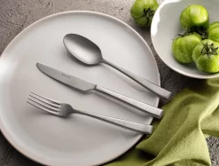 Sola - Durban Vintage - Ensemble De Couverts 6 Personnes - 32 Pièces - Acier Inoxydable Blanc Argenté 18/10 - Couverts Au Design Intemporel Et Gracieux - Se Sent Bien Et Lourd Dans La Main - Acier Inoxydable De Haute Qualité -Fournitures De Cuisine Boutique 1200x907