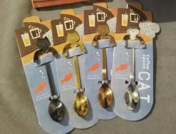 Café Ou Cuillère En Acier Inoxydable Avec Tête De Chat à Accrocher à La Tasse, Polie Des Deux Côtés 4 Cuillères 16 Café Ou Cuillère En Acier Inoxydable Avec Tête De Chat à Accrocher à La Tasse, Polie Des Deux Côtés 4 Cuillères -Fournitures De Cuisine Boutique 1200x913