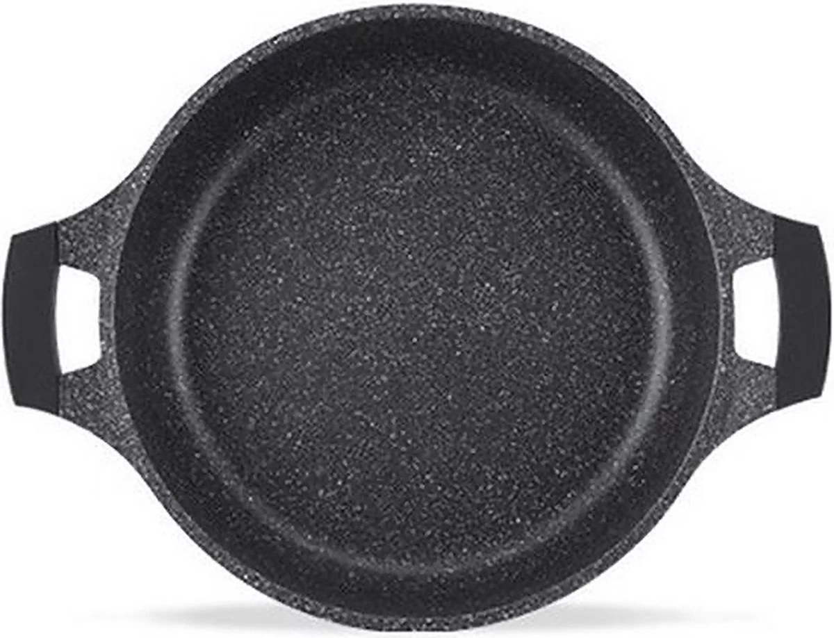 Luxe Swiss De Luxe - 24 Cm - Marmite à Soupe - Pan - Induction - Revêtement Antiadhésif - Avec Couvercle En Verre - 3,8 Litres - Zwart 3 Luxe Swiss De Luxe - 24 Cm - Marmite à Soupe - Pan - Induction - Revêtement Antiadhésif - Avec Couvercle En Verre - 3,8 Litres - Zwart – Image 3