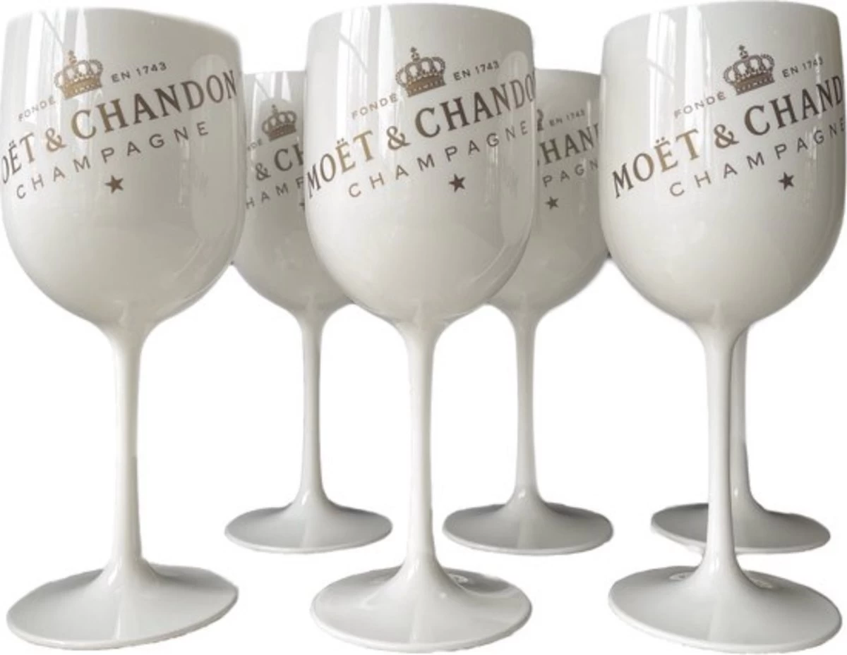 Glas à Glace Moët & Chandon - 2 Pièces - Verres à Flûtes à Champagne - (Wit) - Acryl - Champagne - Verres - Traiteur - Astuce D'examen 4 Glas à Glace Moët & Chandon - 2 Pièces - Verres à Flûtes à Champagne - (Wit) - Acryl - Champagne - Verres - Traiteur - Astuce D'examen – Image 4