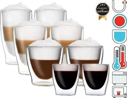 DUOS Gläser 2x (80, 200, 310, 400ml) - Feelino Verres à Double Paroi/verres Thermo/verres à Thé/verres à Café Avec Effet Flottant Garder Les Boissons Chaudes Plus Longtemps Et Froides Plus Longtemps 13 DUOS Gläser 2x (80, 200, 310, 400ml) - Feelino Verres à Double Paroi/verres Thermo/verres à Thé/verres à Café Avec Effet Flottant Garder Les Boissons Chaudes Plus Longtemps Et Froides Plus Longtemps -Fournitures De Cuisine Boutique 1200x935
