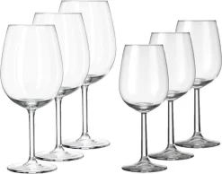 Set De 12 Verres à Vin Pour Vin Blanc Et Rouge Bouquet - Verres à Vin Witte/ Rouge - Verres à Vin En Verre