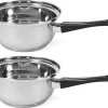 Set De 2x Casseroles / Casseroles London 18 Cm - 3 Litres - Pour Sauce Et Jus De Viande - Casseroles