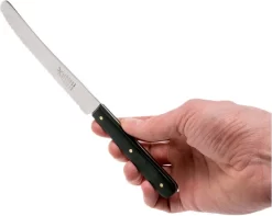 Robert Herder POM Couteau à Petit Déjeuner / Couteau De Table Avec Dentelé - Acier Inoxydable - Lame 12 Cm - Zwart - 6 Pièces -Fournitures De Cuisine Boutique 1200x957