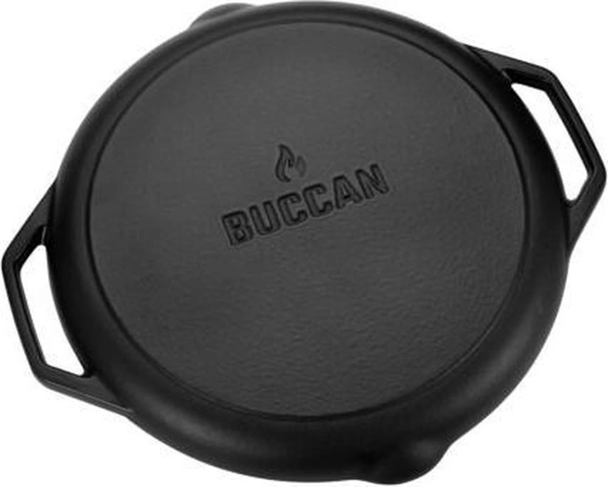 Buccan - Zwart Buccan - Hamersley - Ensemble De Casseroles En Fonte - Plaque De Cuisson - Zwart 37x34x2.85 Cm (poignées Comprises) Diamètre 32 Cm 2 Buccan - Zwart Buccan - Hamersley - Ensemble De Casseroles En Fonte - Plaque De Cuisson - Zwart 37x34x2.85 Cm (poignées Comprises) Diamètre 32 Cm – Image 2