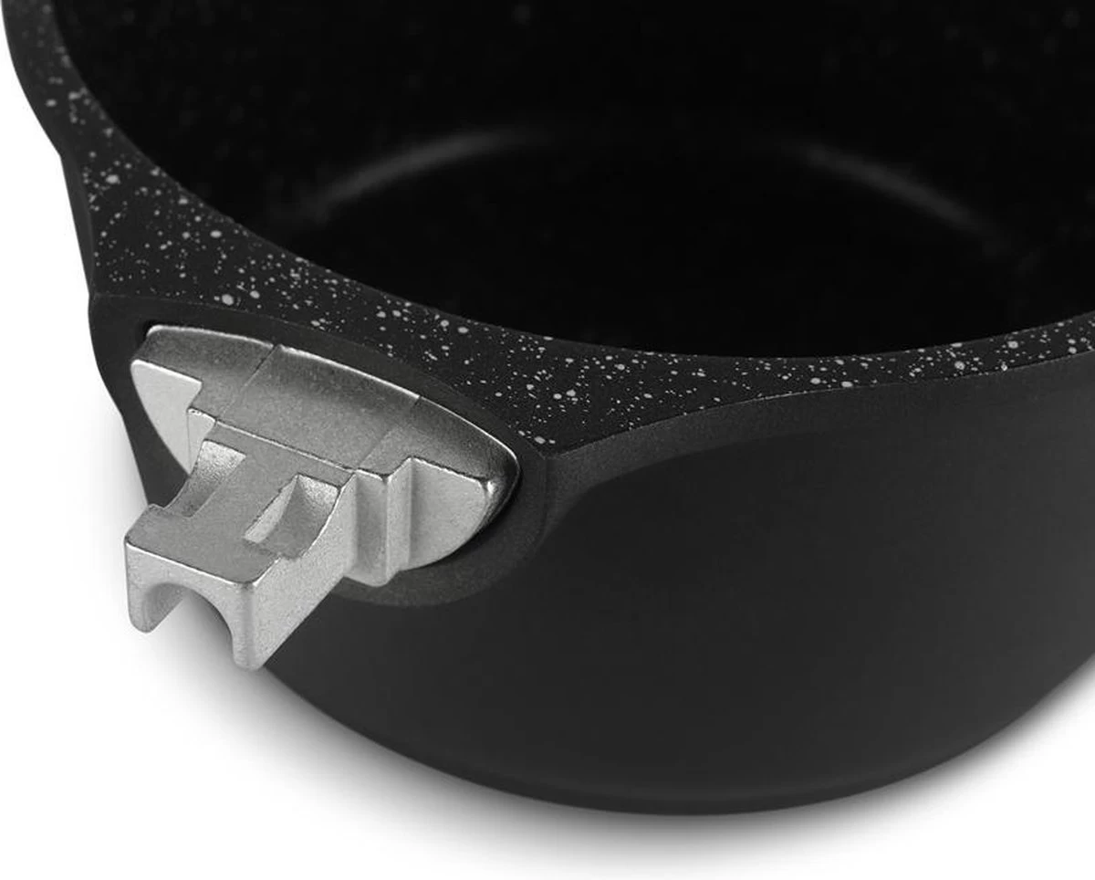 Edënbërg Black Line - Batterie De Cuisine De Luxe En Aluminium Forgé De 10 Pièces - Avec Poignées Amovibles 4 Edënbërg Black Line - Batterie De Cuisine De Luxe En Aluminium Forgé De 10 Pièces - Avec Poignées Amovibles – Image 4