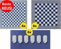 Lot De 6 Essuies De Vaisselle - Blauw - Essuie-tout - Chiffons Blocs - Essuies De Vaisselle De Restauration - Séchage Rapide - Longue Durée De Vie - 100% Katoen - 65x65cm 13 Lot De 6 Essuies De Vaisselle - Blauw - Essuie-tout - Chiffons Blocs - Essuies De Vaisselle De Restauration - Séchage Rapide - Longue Durée De Vie - 100% Katoen - 65x65cm -Fournitures De Cuisine Boutique 1200x967 3