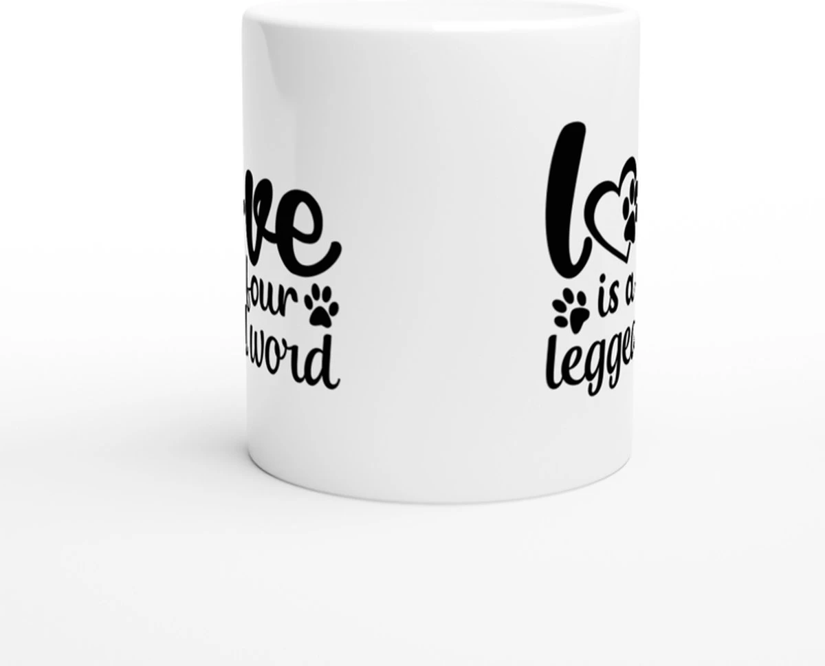 L'amour Est Une Tasse En Céramique De Mot à Quatre Pattes, Tasses De Propriétaire De Chien, Tasse De Café Avec La Copie Mignonne De Patte, Belle Tasse Pour L'amant De Chien, D015-198W, 11oz, 5 L'amour Est Une Tasse En Céramique De Mot à Quatre Pattes, Tasses De Propriétaire De Chien, Tasse De Café Avec La Copie Mignonne De Patte, Belle Tasse Pour L'amant De Chien, D015-198W, 11oz, – Image 5