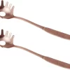 2x Morceaux De Cuillère à Spaghetti En Acier Inoxydable Couleur Cuivre 30 Cm - Cuillère à Spaghetti - Aides De Cuisine