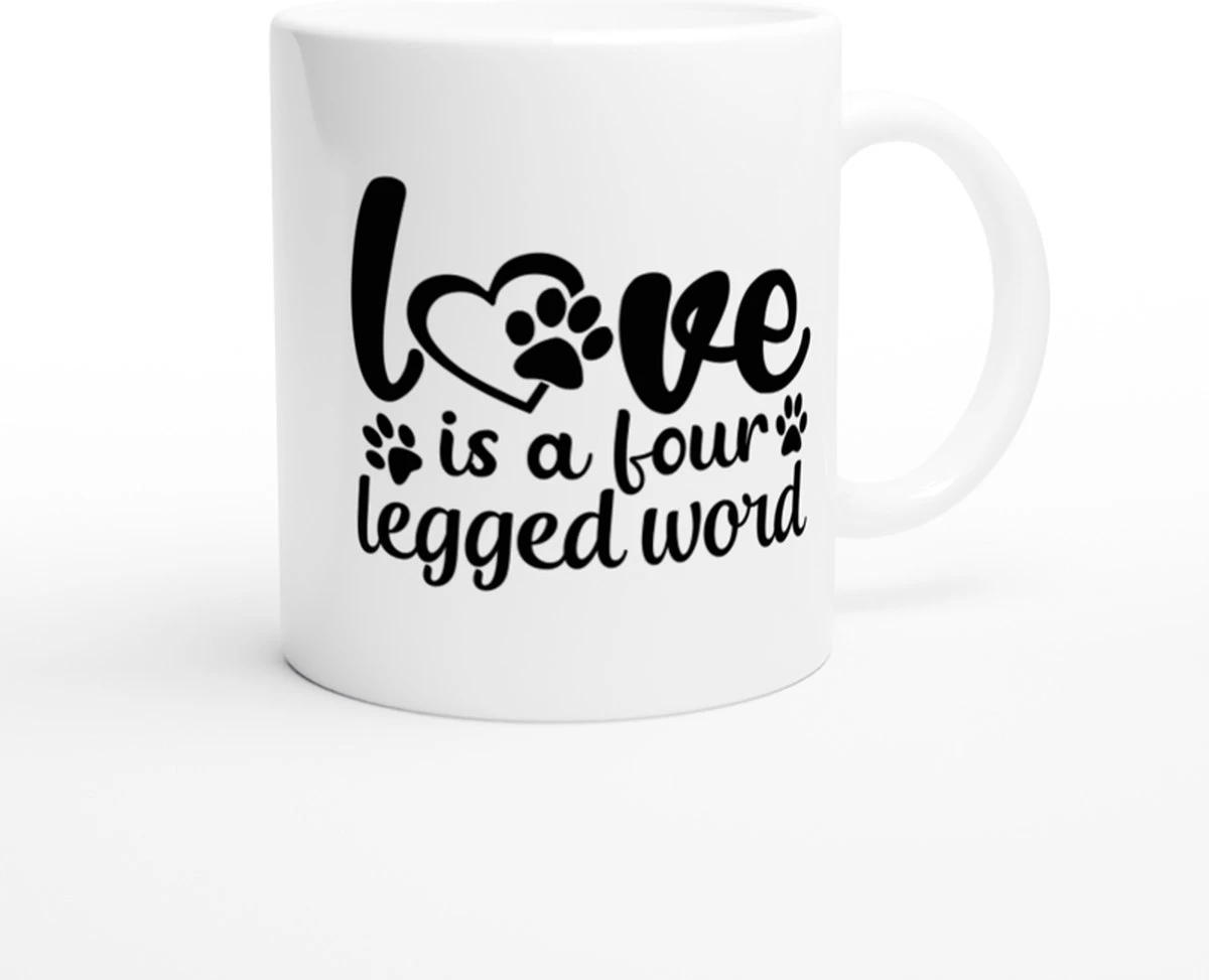 L'amour Est Une Tasse En Céramique De Mot à Quatre Pattes, Tasses De Propriétaire De Chien, Tasse De Café Avec La Copie Mignonne De Patte, Belle Tasse Pour L'amant De Chien, D015-198W, 11oz, 4 L'amour Est Une Tasse En Céramique De Mot à Quatre Pattes, Tasses De Propriétaire De Chien, Tasse De Café Avec La Copie Mignonne De Patte, Belle Tasse Pour L'amant De Chien, D015-198W, 11oz, – Image 4