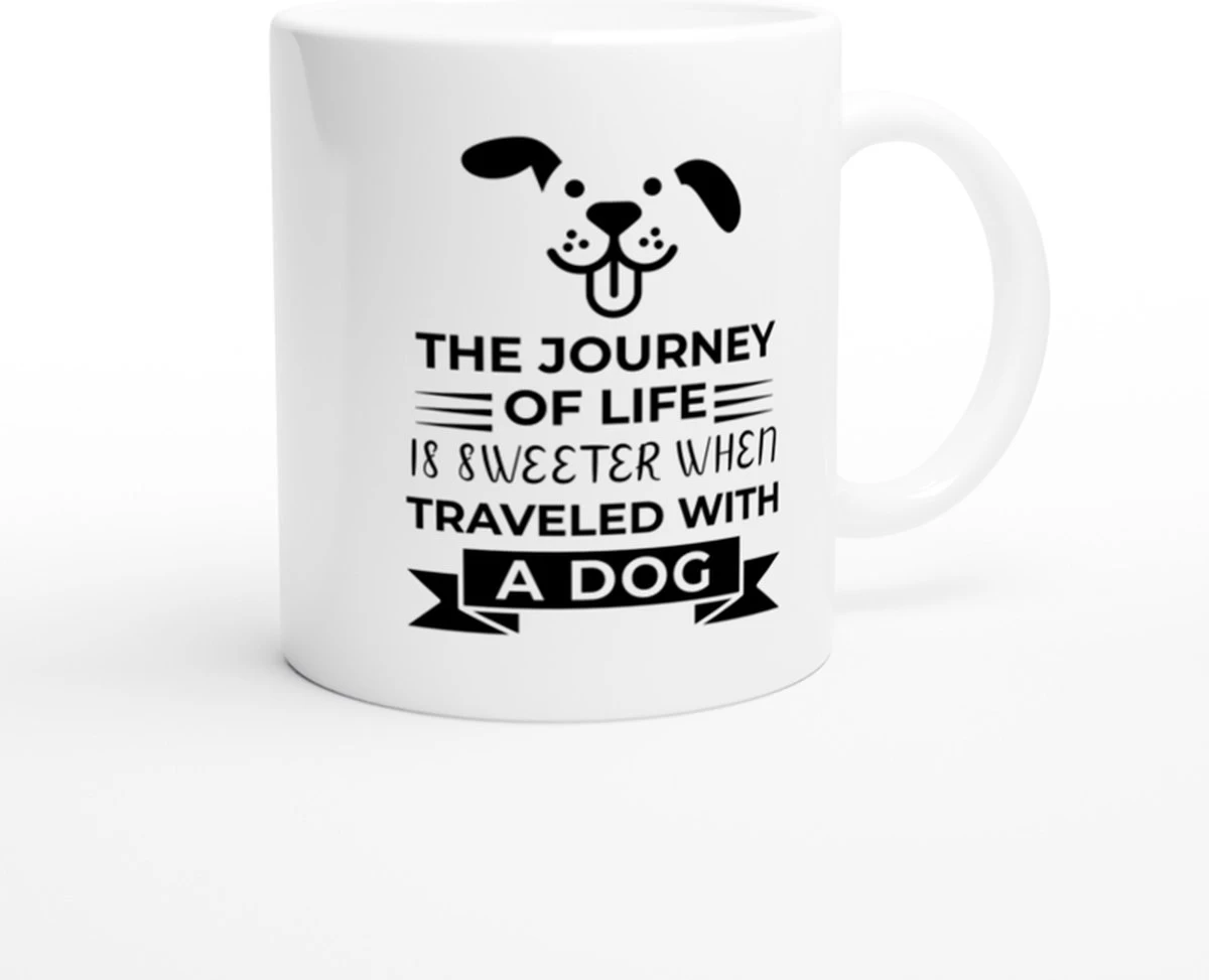 Le Voyage De La Life Est Plus Doux Lorsqu'il Voyage Avec Une Tasse En Céramique Pour Chien, Un Cadeau Pour Les Amoureux Des Chiens, Une Tasse à Café Pour Les Amoureux Des Chiens, D015-219W, 11 Oz, 4 Le Voyage De La Life Est Plus Doux Lorsqu'il Voyage Avec Une Tasse En Céramique Pour Chien, Un Cadeau Pour Les Amoureux Des Chiens, Une Tasse à Café Pour Les Amoureux Des Chiens, D015-219W, 11 Oz, – Image 4