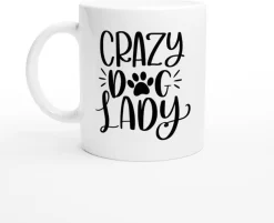 Tasse En Céramique De Crazy Dog Lady, Tasses De Cadeau Drôle Pour Les Femmes, Cadeau Uniek Pour Les Amoureux Des Chiens, Cadeaux De Propriétaires De Chiens, D015-064W, 11 Oz, -Fournitures De Cuisine Boutique 1200x975 4