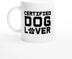 Tasse En Céramique D'amant De Chien Certifié, Cadeau Drôle Pour Le Propriétaire De Chien, Tasse Avec La Patte Mignonne, Style Unique Pour L'amant De Chien, D015-084W, 11oz, -Fournitures De Cuisine Boutique 1200x978 2