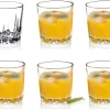 Set De 6 Verres à Boire En Glas De Haute Qualité, Verres à Verres à Eau, Verres à Jus à Paroi épaisse, Verres Côtelés Pour Water, Boisson, Jus, Fête, Verres à Verres à Cocktail, Verres à Boissons