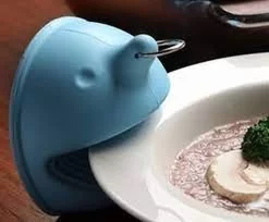 Mr.P Mitaines De Gants De Four/ Gants De Maniques / Maniques - 2 Pièces - Blauw - Siliconen - Aussi Pour BBQ - Propagande