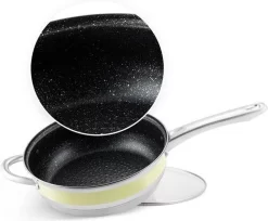 Edënbërg Prestige Line - Batterie De Cuisine De Luxe En Acier Inoxydable 12 Pièces - Équipé D'un Fond à 9 Couches! -Fournitures De Cuisine Boutique 1200x993