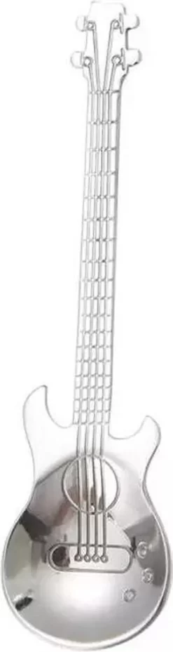 8 Cuillères à Café De Guitare - Cuillère à Café En Acier Inoxydable - Cuillère à Thé Et à Café - Argent -Fournitures De Cuisine Boutique 319x1200
