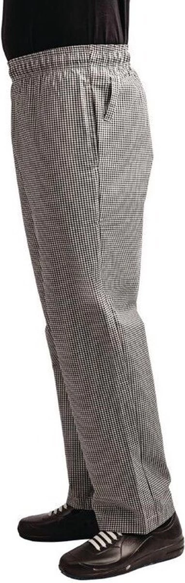 Pantalon De Cuisine Unisexe Easyfit Teflon Whites Avec Petit Carreaux | Blauw& Blanc - Taille XS 12 Pantalon De Cuisine Unisexe Easyfit Teflon Whites Avec Petit Carreaux | Blauw& Blanc - Taille XS – Image 12