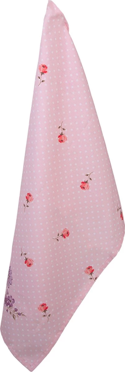 Clayre & Eef Torchon 50*70 Cm Rouge, Violet, Wit Katoen Rectangle Roses Torchon Torchon Torchon Vaisselle 1 Clayre & Eef Torchon 50*70 Cm Rouge, Violet, Wit Katoen Rectangle Roses Torchon Torchon Torchon Vaisselle