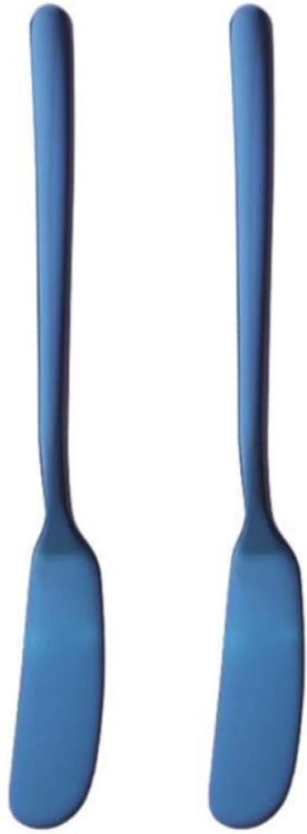 Doodadeals® | Couteau à Beurre Blauw | Couteau à Beurre | Couteaux De Lubrification | Couteaux à Tapas | ACIER INOXYDABLE | 2 Pièces 1 Doodadeals® | Couteau à Beurre Blauw | Couteau à Beurre | Couteaux De Lubrification | Couteaux à Tapas | ACIER INOXYDABLE | 2 Pièces
