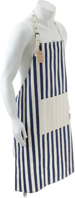 Mijncadeautje - Tablier Cadeau - Tablier Texte - Tablier De Cuisine - 100% Coton Biologique - Rayé Bleu - 90 X 68 Cm - Le Meilleur Cuisinier Se Trouve être Ce Peter -Fournitures De Cuisine Boutique 456x1200 1