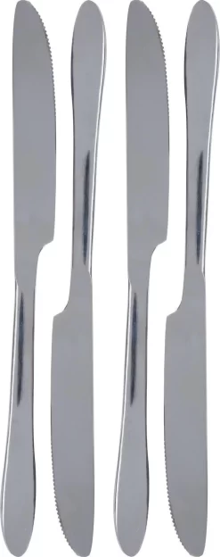 4x Couteaux De Table En Acier Inoxydable 23,5 Cm - Ustensiles De Cuisine - Set De Table - Couverts - Couteaux De Table/ Couteaux à Tartiner - Couteaux