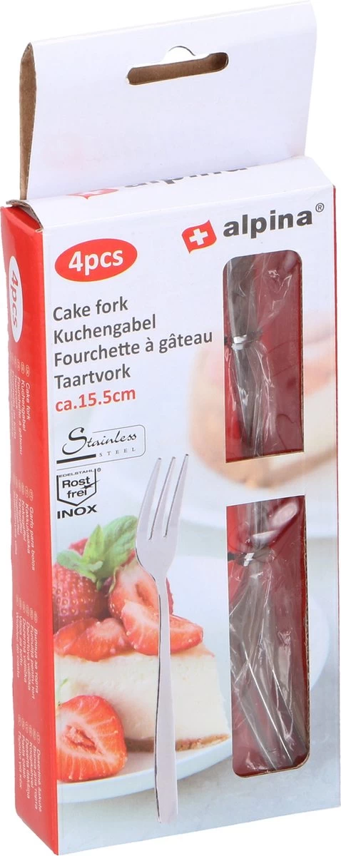 Alpina 20x Pièces De Fourchettes à Gâteau / Fourchettes à Pâtisserie En Acier Inoxydable De 15 Cm - Passe Au Lave-vaisselle 5 Alpina 20x Pièces De Fourchettes à Gâteau / Fourchettes à Pâtisserie En Acier Inoxydable De 15 Cm - Passe Au Lave-vaisselle – Image 5