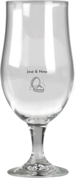 Mariage En Verre à Bière Gravé Avec Boîte à Bagues - Cadeau De Mariage - Cadeau Mariage - Cadeau Pour Mariage - Cadeau Pour Les Mariés - Cadeau De Mariage - Cadeau Mariage