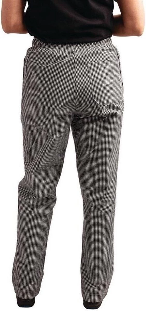 Pantalon De Cuisine Unisexe Easyfit Teflon Whites Avec Petit Carreaux | Blauw& Blanc - Taille XS 9 Pantalon De Cuisine Unisexe Easyfit Teflon Whites Avec Petit Carreaux | Blauw& Blanc - Taille XS – Image 9