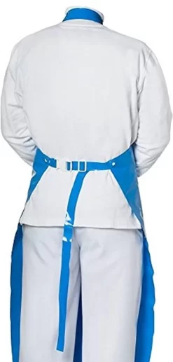 Eurosell - Tablier Lavable Bear Foil 130cm Bleu Tablier Laboratoire / Chirurgie / Médecins / Viande / Bouchers / Tablier Manteau Lavable -Fournitures De Cuisine Boutique 573x1200 1