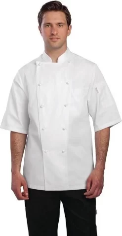 Chef Works Capri Veste De Chef Unisexe Wit EU44 - Chef Works A915- 44 - Hôtellerie Et Professionnel -Fournitures De Cuisine Boutique 619x1200 2