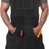 Tablier De Soudure En Cuir Avec 6 Poches Pour Homme. Tablier D'atelier Heavy Duty Pour Soudeurs Et Forgerons. Résistant à La Chaleur Et Aux Flammes Cousu En Kevlar - Marron Foncé