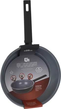 Poêle à Frire De Luxe Oneiro - Aluminium - ø28 X H 6 Cm - Cuisson - Salle à Manger - Cuisine - Poêle - Induction - Gaz - Casseroles - Poêles