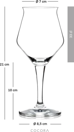 Verres à Bière Spéciaux COCORA - 30cl - 6 Pièces - Top Fermenteur - Sommelier - Verre à Bière Sur Pied - Verre Cristal -Fournitures De Cuisine Boutique 676x1200