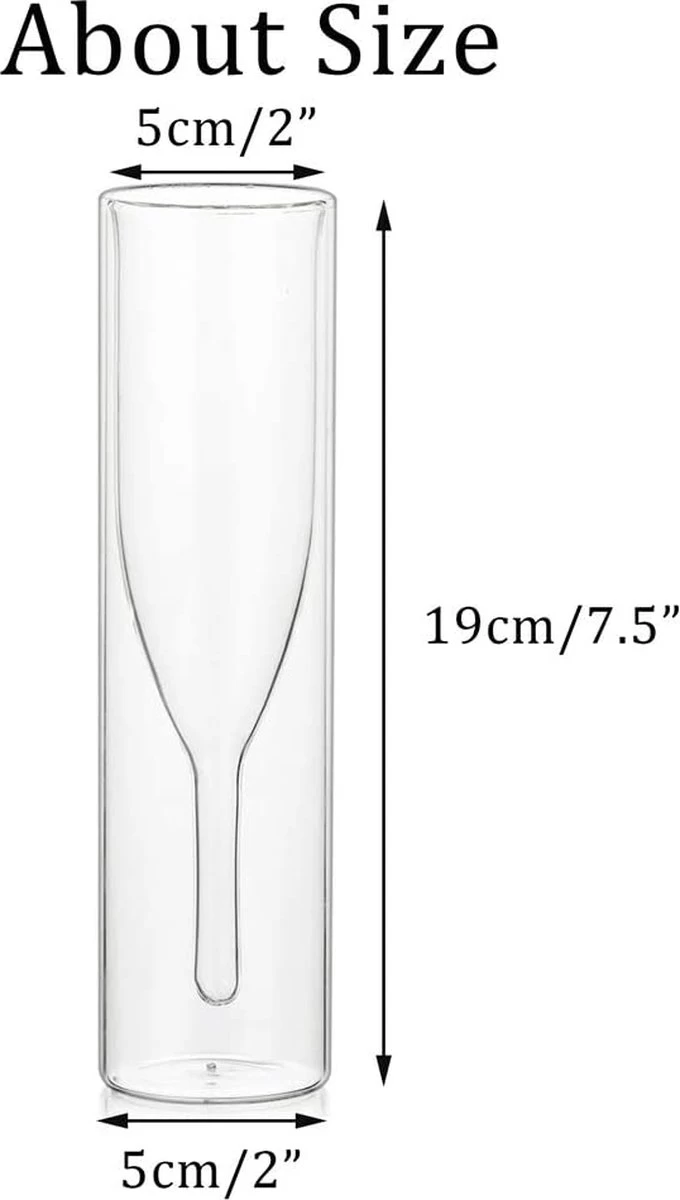 Verres En Cristal De Glas à Champagne à Double Paroi Massief , Tasses En Verres Transparent Sans Tige De Tulipe Classique, Verres à Toast Soufflés à La Bouche Pour La Restauration, Les Mariages, Les Fêtes, Les Bars, Les Réunions De Famille (4) 5 Verres En Cristal De Glas à Champagne à Double Paroi Massief , Tasses En Verres Transparent Sans Tige De Tulipe Classique, Verres à Toast Soufflés à La Bouche Pour La Restauration, Les Mariages, Les Fêtes, Les Bars, Les Réunions De Famille (4) – Image 5