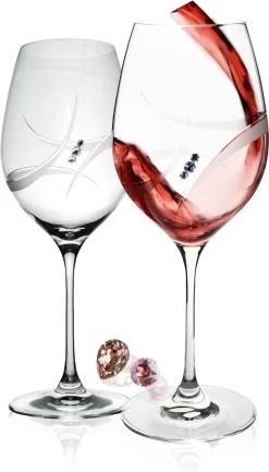 Ensemble De Verres à Verres à Vin De Luxe - Salle à Manger De Noël - Set De Verres à Vin - Passe Au Lave-vaisselle - Glas Durable De Haute Qualité