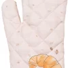 Clayre & Eef Gant De Textile De Cuisine Cm Beige Katoen Croissant Et Café Gant De Cuisine Textiles De Cuisine Lavable