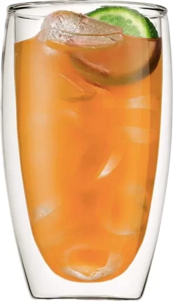 Verre GLAEZ® à Double Paroi - Verres à Verres à Café Latte Macchiato - Tasses à Café / Verres à Thé - Longdrinkglas - Mojitoglas - Verre à Café Verres à Thé à La Bouche - Verres à Café à Double Paroi - Lave-vaisselle - 450 Ml -Fournitures De Cuisine Boutique 691x1200 1