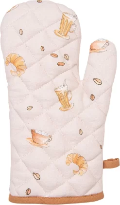 Clayre & Eef Gant De Textile De Cuisine Cm Beige Katoen Croissant Et Café Gant De Cuisine Textiles De Cuisine Lavable -Fournitures De Cuisine Boutique 704x1200 7