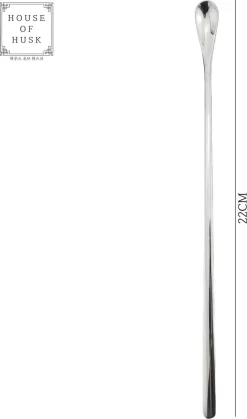 House Of Husk ™ - Set De Cuillères à Café Longues - 22CM - Argent - Cuillère à Long Drink En Argent - Cuillère à Sorbet - Cuillère à Latte Macchiato - Cuillère à Café - Acier Inoxydable - 6 Pièces -Fournitures De Cuisine Boutique 708x1200