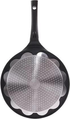 Orion Eye, Diamètre 27 Cm, Poêle à œufs Frits Pour 7 œufs, Poêle à Crêpes Pour Gaz, Pour Induction, Avec Revêtement Antiadhésif -Fournitures De Cuisine Boutique 711x1200