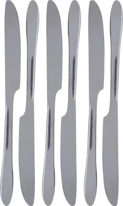 8x Couteaux Couverts De Table En Acier Inoxydable 23,5 Cm - Ustensiles De Cuisine - Set De Table - Couverts - Couteaux De Table/ Couteaux à Tartiner - Couteaux