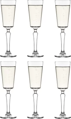 Verre à Champagne Libbey SPKSY - 174 Ml / 17,4 Cl - 6 Pièces - Verre à Champagne - Lavable Au Lave-vaisselle - Haute Qualité