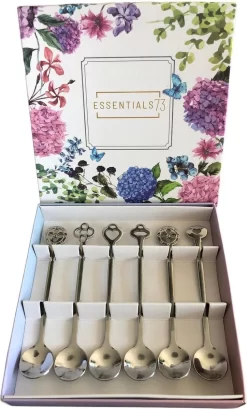 ESSENTIALS73 Luxe Cuillère à Thé - Cuillère à Café Set De 6 En Acier Inoxydable - Cuillère à Thé - Cuiller - Cuillère à Café - Cuillères à Café à Café - Cuillères à Café - Cuillère - Café - Thee - Cuillère -Fournitures De Cuisine Boutique 724x1200